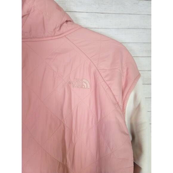 The North Face Rosie Sherpa Pullover Jacket in Mauve/Cream, sz XL - Picture 14 of 16